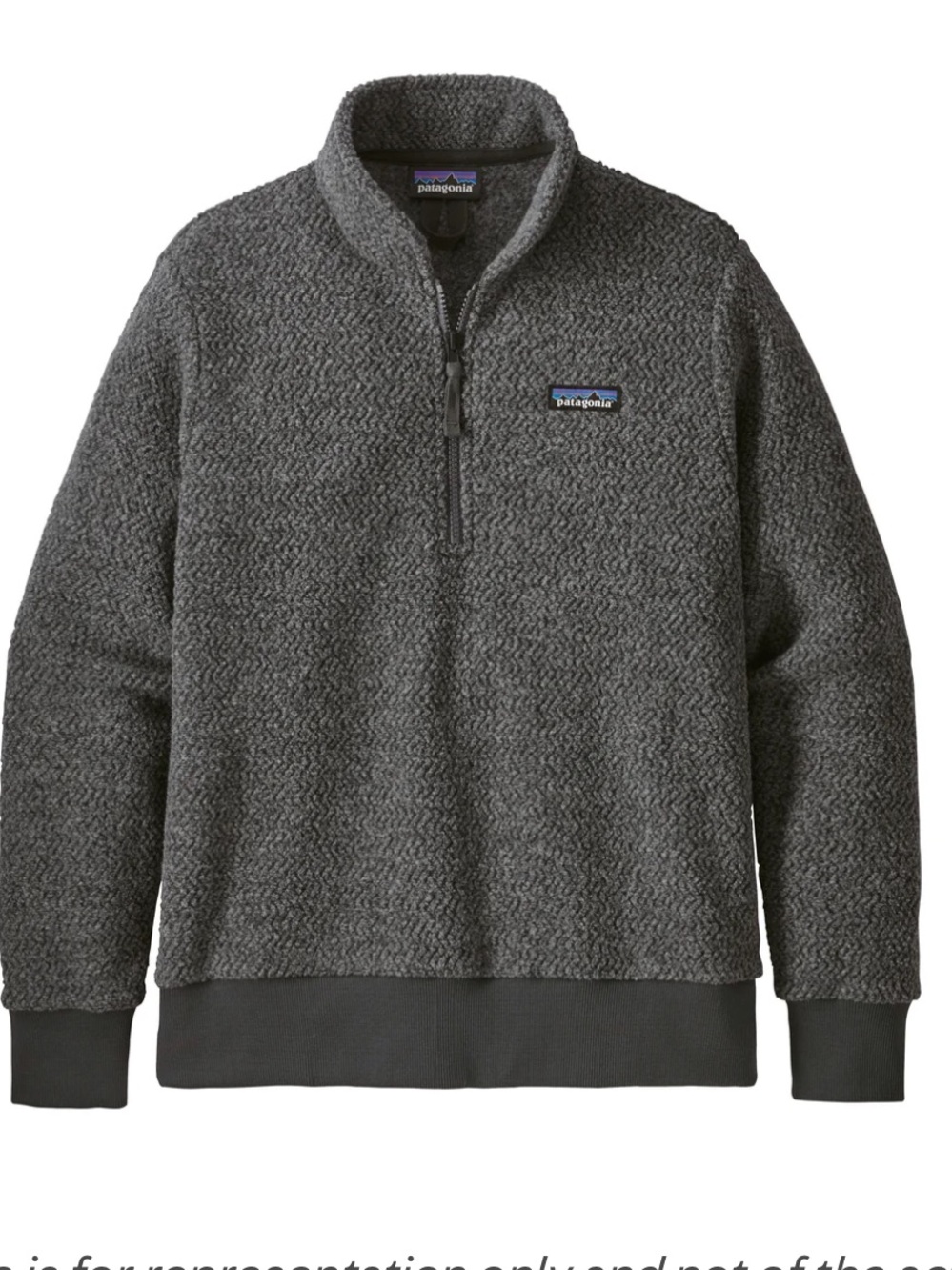 Patagonia Women's Gray woolyester pullover forge gray small nwt